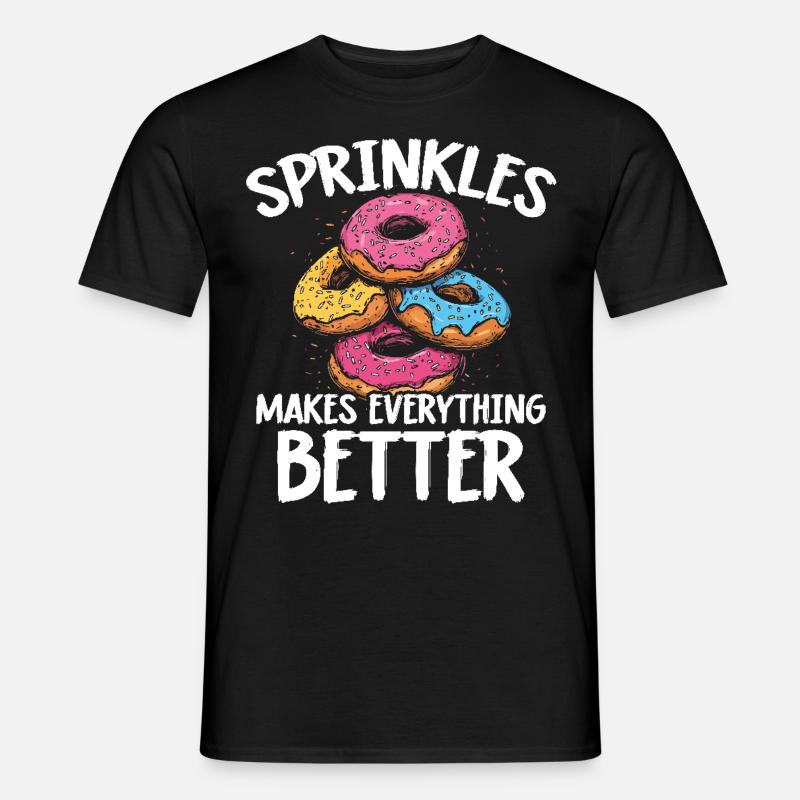 Donuts Donut - Männer T-Shirt - Schwarz