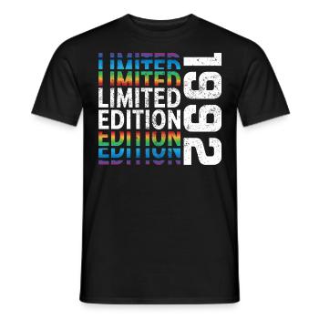 Limited Edition 1992 - Männer T-Shirt - Schwarz - Vorne - AI Model Male 178 light (178cm)