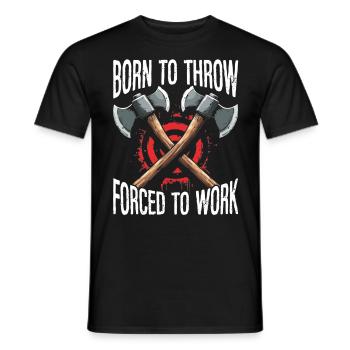 Axt Werfen Axt Werfer Axe Throwing - Männer T-Shirt - Schwarz - Vorne - AI Model Male 178 light (178cm)