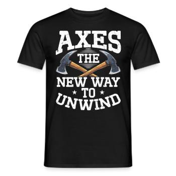 Axt Werfen Axt Werfer Axe Throwing - Männer T-Shirt - Schwarz - Vorne - AI Model Male 178 light (178cm)
