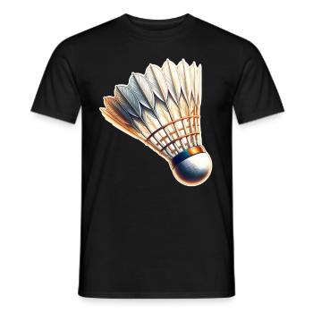 Badminton - T-shirt homme - noir - Devant - AI Model Male 178 light (178cm)