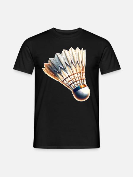 Badminton - T-shirt herr - svart