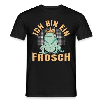 Karneval Party ICH BIN EIN FROSCH Lustiges - Männer T-Shirt - Schwarz - Vorne - AI Model Male 178 light (178cm)