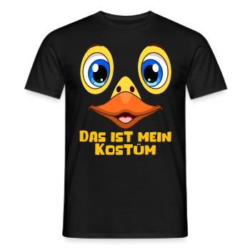 Karneval Party DAS IST MEIN KOSTÜM Lustiges - Männer T-Shirt - Schwarz - Vorne - AI Model Male 178 light (178cm)
