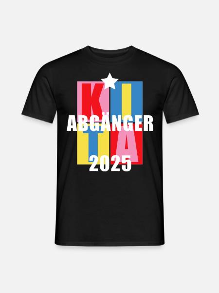 Kita Abgänger 2025 - Männer T-Shirt - Schwarz