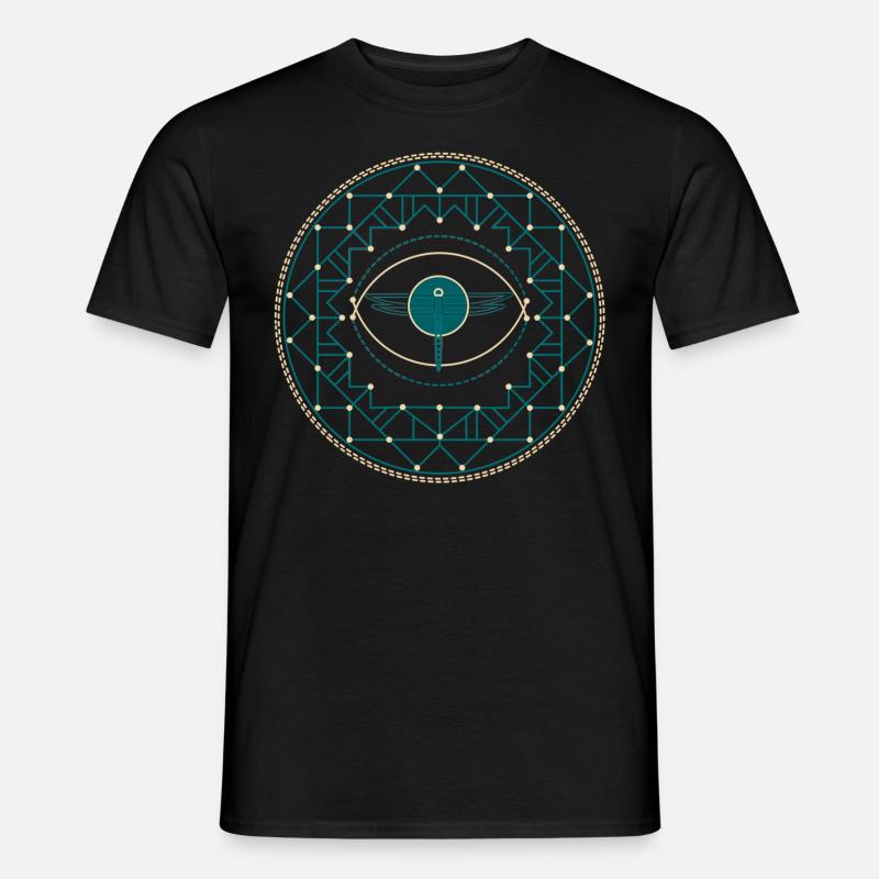 Libelle - Männer T-Shirt - Schwarz