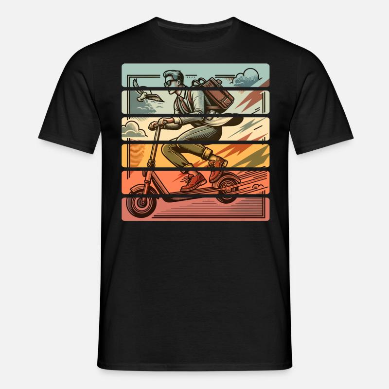 E-Scooter E-Scooter Kick Scooter - Men's T-Shirt - black
