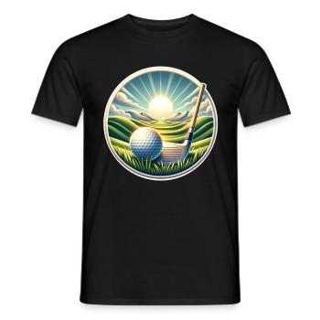 Gulf - Men's T-Shirt - black - Front - AI Model Male 178 light (178cm)