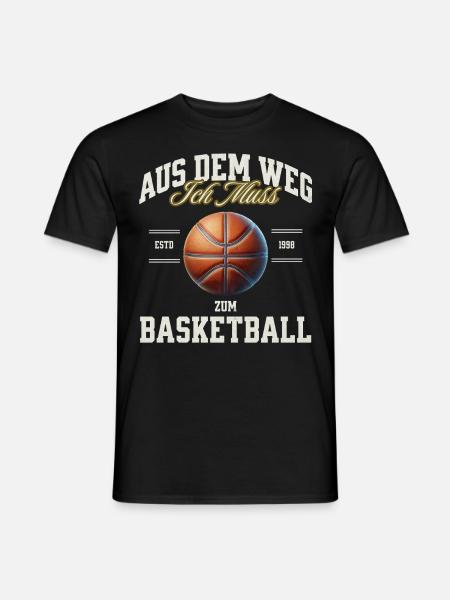 Basketball Basketballer - Männer T-Shirt - Schwarz