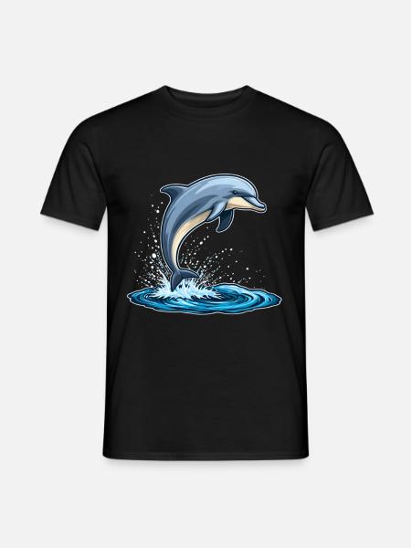 Dolphin - Men's T-Shirt - black