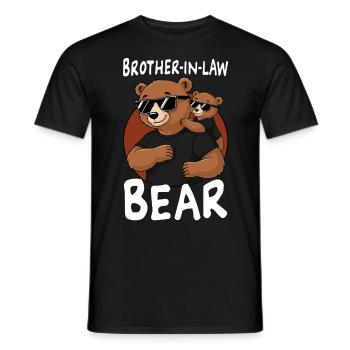 Brother In Law Bear - Männer T-Shirt - Schwarz - Vorne - AI Model Male 178 light (178cm)