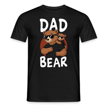 Dad Bear - Men's T-Shirt - black - Front - AI Model Male 178 light (178cm)