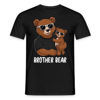 Frère Ours - T-shirt homme - noir - Devant - AI Model Male 178 light (178cm)