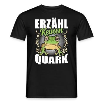 Froschkostüm Karneval ERZÄHL KEINEN QUARK Lustig - Männer T-Shirt - Schwarz - Vorne - AI Model Male 178 light (178cm)