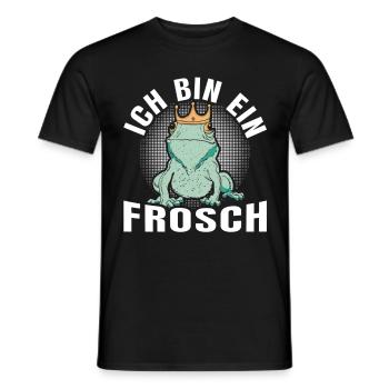 Karneval Party ICH BIN EIN FROSCH Lustiges - Männer T-Shirt - Schwarz - Vorne - AI Model Male 178 light (178cm)
