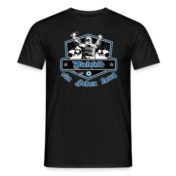 Bielefeld ein Leben Lang No II - Männer T-Shirt - Schwarz - Vorne - AI Model Male 178 light (178cm)