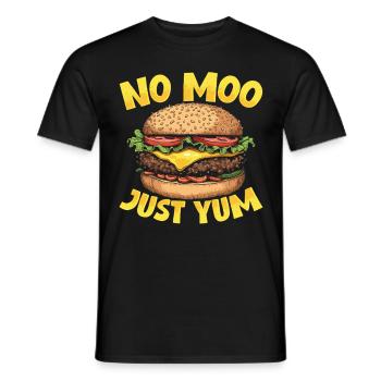 Burger végétarien Burger végétalien Burger végétarien - T-shirt homme - noir - Devant - AI Model Male 178 light (178cm)