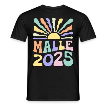 Malle 2025 - Männer T-Shirt - Schwarz - Vorne - AI Model Male 178 light (178cm)