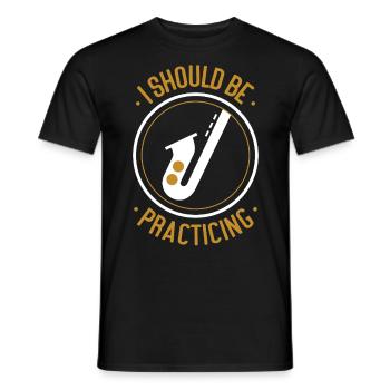 Saxophones que je devrais pratiquer - T-shirt homme - noir - Devant - AI Model Male 178 light (178cm)