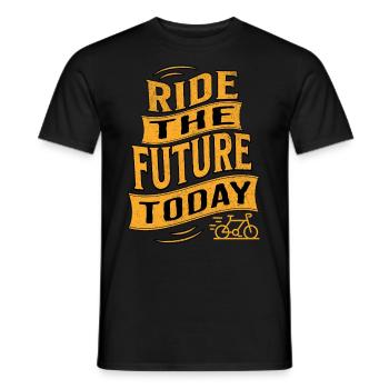 E-Bike E-Biker - Men's T-Shirt - black - Front - AI Model Male 178 light (178cm)