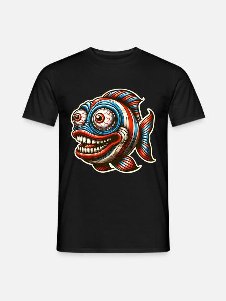 Poisson - T-shirt homme - noir