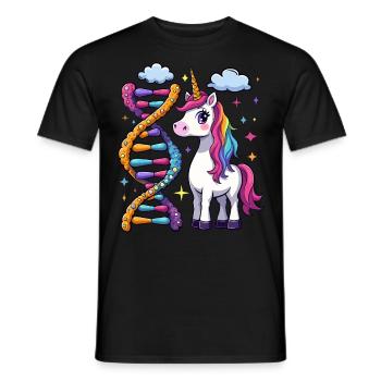 ADN de licorne - T-shirt homme - noir - Devant - AI Model Male 178 light (178cm)