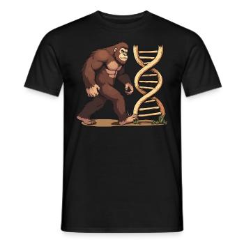 Bigfoot DNA - Men's T-Shirt - black - Front - AI Model Male 178 light (178cm)