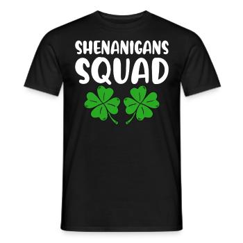 Shenanigans Squad - Männer T-Shirt - Schwarz - Vorne - AI Model Male 178 light (178cm)