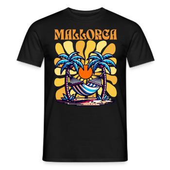 Mallorca - Männer T-Shirt - Schwarz - Vorne - AI Model Male 178 light (178cm)