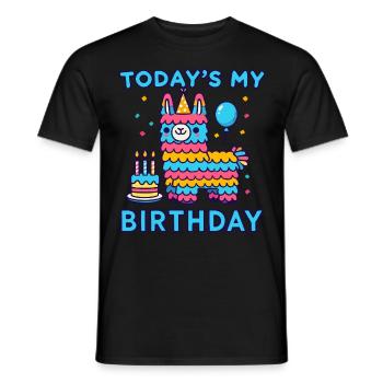 Anniversaire, Anniversaire d’enfants, Fête d’anniversaire - T-shirt homme - noir - Devant - AI Model Male 178 light (178cm)