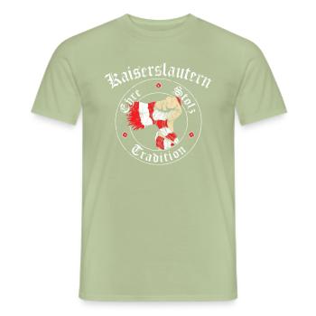 Kaiserslautern Ehre Stolz Tradition No II - Männer T-Shirt - Sage - Vorne - AI Model Male 178 light (178cm)