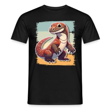 Komodo Dragon - Männer T-Shirt - Schwarz - Vorne - AI Model Male 178 light (178cm)