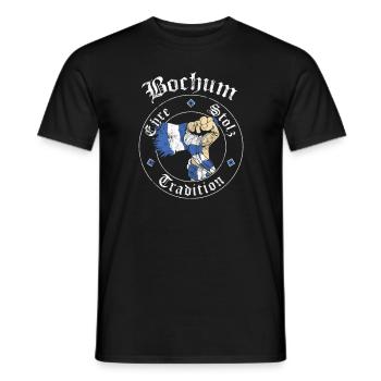 Bochum Ehre Stolz Tradition No II - Männer T-Shirt - Schwarz - Vorne - AI Model Male 178 light (178cm)