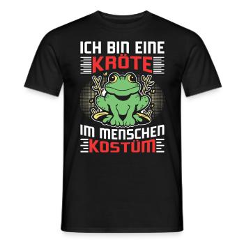 Karneval Kostüm Party BIN EINE KRÖTE DAS IST MEIN - Männer T-Shirt - Schwarz - Vorne - AI Model Male 178 light (178cm)