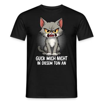 Ne me regarde pas sur ce ton - T-shirt homme - noir - Devant - AI Model Male 178 light (178cm)