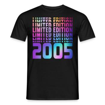 Limited Edition 2005 - Männer T-Shirt - Schwarz - Vorne - AI Model Male 178 light (178cm)