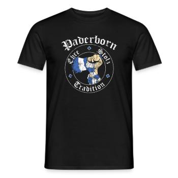 Paderborn Ehre Stolz Tradition No II - Männer T-Shirt - Schwarz - Vorne - AI Model Male 178 light (178cm)