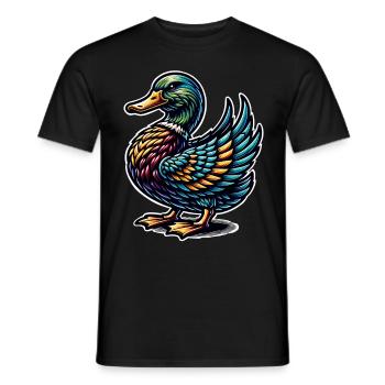 Pato - Camiseta hombre - negro - delante - AI Model Male 178 light (178cm)