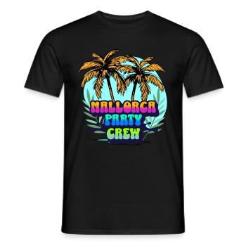 Mallorca Party Crew - T-shirt homme - noir - Devant - AI Model Male 178 light (178cm)