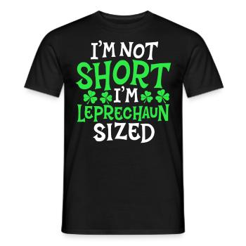 Je ne suis pas petit, j’ai la taille d’un lutin - T-shirt homme - noir - Devant - AI Model Male 178 light (178cm)