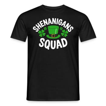 Shenanigans Squad - Men's T-Shirt - black - Front - AI Model Male 178 light (178cm)