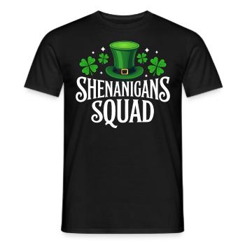 Shenanigans Squad - Men's T-Shirt - black - Front - AI Model Male 178 light (178cm)
