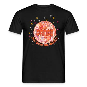 Dansez dans le monde entier - T-shirt homme - noir - Devant - AI Model Male 178 light (178cm)