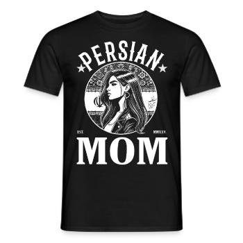 Persian Mom – Eine starke Frau aus dem Iran - Männer T-Shirt - Schwarz - Vorne - AI Model Male 178 light (178cm)