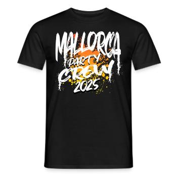 Majorque Party Crew 2025 (Garantie du prix le plus bas) - T-shirt homme - noir - Devant - AI Model Male 178 light (178cm)