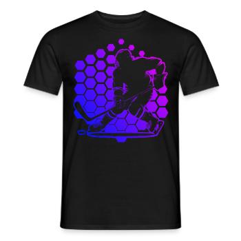 Eishockey Spieler Eishockey spielen Herren - Männer T-Shirt - Schwarz - Vorne - AI Model Male 178 light (178cm)