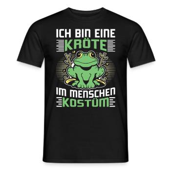 Karneval Kostüm Party BIN EINE KRÖTE DAS IST MEIN - Männer T-Shirt - Schwarz - Vorne - AI Model Male 178 light (178cm)