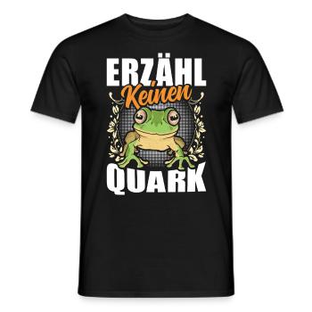 Froschkostüm Karneval ERZÄHL KEINEN QUARK Lustig - Männer T-Shirt - Schwarz - Vorne - AI Model Male 178 light (178cm)