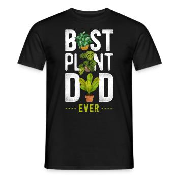 Plant Lover Gardening Dad Best - Men's T-Shirt - black - Front - AI Model Male 178 light (178cm)
