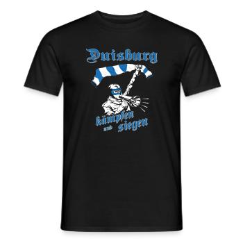 Duisburg kämpfen und siegen No II - Männer T-Shirt - Schwarz - Vorne - AI Model Male 178 light (178cm)